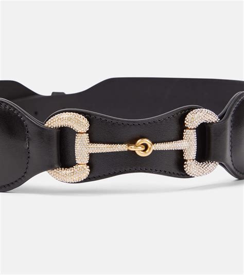 horseshoe gucci belt|gucci horsebit embellished belt.